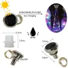 Decorations Solar Wine Bottle Cork Light Diamond 2M 20 LED Copper Wire Outdoor Waterproof Fairy String Lights for Garden Wedding Patio Decor