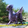 10m de long (33 pieds) Géant grand dargon chinois gonflable Dragon Dino Dinosaure gonflable Tyrannosaurus Rex pour décoration de parade