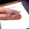 Nuovo designer Women Stud Fashion Jewelry 925 Sterling Silver Bowknot Lady Luxury Lady Full Crystal Crystal Earring Accessori per gioielli di alta qualità Regali Memorial Day