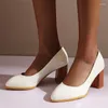 Scarpe eleganti tacchi alti 7 cm Donne pompe da donna a 5 caramelle con tacco colorato da donna gattino per matrimoni più taglia 34 - 48