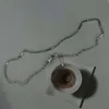 Collana di collana sier collana di giunzione fatta a mano semplice e alla moda nicchia di instagram