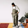 Herenbroek mannen jumpsuit meerdere zakken massieve kleurzak losse comfortabele verkleed over extra grote vintage Japanse stijl