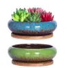 Planters Pots Ceramic retro ceramic glazed bonsai pot creative and durable suitable for plant enthusiasts flowers herbs Q240429