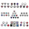 CLASPS HOOKS 12mm Snap Button Jewelry Charms Armband Crystal Flower Heart Button för örhängen Armband Drop Delivery Fi Dhgarden Dhrbs