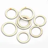 Decorative Figurines 50pcs Wooden Ring DIY Jewelry Accessories Annulus Handicraft Making Home Decor Crafts Holiday Party Hanging Circular