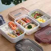 Bento Boxes Microwavable Plastic Crisper Lunch Box Sealed Multi-Partment Bento Box Portable Student Lunch Box Food Storage Containers