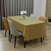 ToLa de mesa de mesa sólida peva plástico cor lisa descartável toalha de mesa espessada impermeável el banqueto de casamento azul