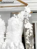 Vera immagine illusione manica lunga abiti da sposa a-line appliques floreali abiti da sposa in pizzo