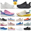 Gratis verzending Hokah Clifton Running Shoes Dames Platform Sneakers One Bondi Men Black Wit Beige Oranje schoenen Harbour Mens Women Trainers Runnners schoenen Maat 36-45