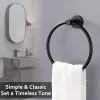 Sätt badrumshandduk Ratt i rostfritt stål självhäftande handdukar hållare väggmonterade handdukskenor för köksbadrum