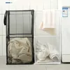 Förvaringskorgar badrum smutsig tvättkorg arrangör med handtag vikande tvättmask förvaring väska stor storlek hängande korg för klädleksaker