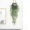 Dekorativa blommor 85 cm konstgjorda gröna växter som hänger mandala vinstockar krukväxter släpande växt falska vinrankor trädgård vägg party dekoration