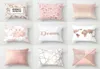 Letter Pink Printing Pillow Case Throw Cushion Cover Sofa Home Decor 45cm5283891