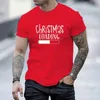 T-shirts masculins courts slve ts t-shirt t-shirt Chargé de Noël t-shirt bonne année