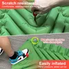 Pacoone aufblasbare Matratze Camping Sleeping Matte Air Ultraleichte Outdoor Pad Faltbett Wanderung 240416