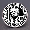 Trump 2024 Pins broszka zabierz Amerykę Prezydent Red Blue Lapel Pin Torka koszuli odznaka dekoracji Akcesoria biżuterii prezent 0430
