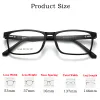 Rahmen Yimaruili 1+5 Mode magnetische polarisierte Brille Square Fahren Nachtsicht Optische Rezeptbrille Männer und Frauen 12149