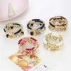 Cadeia 4pcs/conjunto Pulseira de várias camadas de contas boêmia para mulheres Moda de metal vintage Tassel Bracelet Jewelry Gift Gift