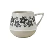 Mugs Stoneware Coffee Cup Vintage Personliga växter Amerikanska keramiska handgjorda och enkel kopp kreativ frukost japansk stil J240428