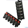 1st/3st Ny AC 50V 3A 12 Way 2 Row Push Release Connector Plate Stereo Högtalar Terminal Strip Block