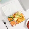 Bento Boxes Aohea Dinosaurs Bento Lunch Box For Kids BPA Free Bento Box Containrar Leak Proof Tritan Bento Box 4 Fack