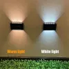 Decorations AlliLit Solar Wall Lamp Outdoor Waterproof LED Solar Lights Up And Down Waterproof Garden Balcony Yard Street Decor Lamps