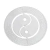 Décorations whirligig 3d yin yang couple de vent de vent et en acier inoxydable Feng shui tai chi