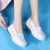 Chaussures décontractées derme femme plate fashion blanc slip on confortable et doux modes modes de peluche chauds