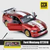 3D Puzzles CCA MSZ 1 42 2018 Ford Mustang GT Alloy Toy Car Model Racing Alming Component Serie