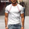 Camisetas masculinas de tamanho grande personalidade Tops 3D Baseball Print T-shirt 2024 Summer Men Men Manga curta Sport casual de pescoço