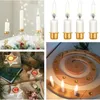 Titulares de vela 50pcs Mini -suporte de metal de 50 Candelabra de alumínio dourado para decorações festivas Ornamentos de casa simples