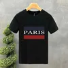 T-shirty męskie 2024 NOWA PARES Moda kreatywność wiosna Summer Osobowość dla mężczyzn Luksusowa koszula drukarnia plus size Man Woman T Shirt Y240429