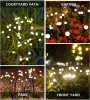 Dekorationen Solarleuchten im Freien Feuerfly Light Waterfof LED Garten Rasen Solarlampe schwanken Lichthaus Terrasse Balkon Yard Dekor Lampe