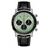 Mens Watches Yüksek kaliteli lüks tasarımcı saatler Menwatch Hava Zamanlayıcı İş Orologio 43mm Kuvars İzle Paslanmaz Çelik Kayış Relojes Montre de Luxe Relogios