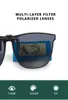 Sonnenbrille polarisierter Clip auf Männern Autofahrer Brille Nachtsicht Brille Anti Blendung Vintage Square Oculos H240429