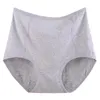 Calcinha feminina de algodão respirável roupas rasteira ladra rastreada de cor sólida cintura alta abordagem de suor de abundantes elásticas