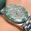 Diamond Watch Watchmen Luksusowy zegarek Automatyczny ruch mechaniczny zegarek 40 mm Daimond Bezel i tarcza ze stali nierdzewnej Montre de lukse kalendarz zegarek