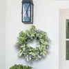 Decoratieve bloemen 16 inch voordeur veer krans muur decoratie multipurpose zomer handgemaakt voor raam veranda lichtgewicht duurzaam