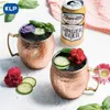 Mugs KLP Gold Plated Stainless Steel Moscow Mule Cup - Bar Gift Set 2 and Set 4 Factory Direct Sales (16.9 oz) J240428