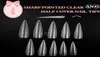 Whole1bags Lot 500st i en påse Clear Stiletto False Nail Tips Sharp Ending Acrylic Nail Art Tips4977394