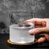 Wine Glasses Ultra-thin Carved Glass Cup Japanese Style Cocktail Cups Simple Colin Wide Mouth Classical Whiskey