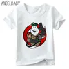 T-shirts garçons / filles Hébergement de la vieille école Puft Cartoon Pattern Childrens Top Baby Ghost Funny T-shirtl2404