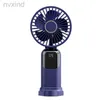 AU04 Electric Fans USB Handvouwventilator draagbare handheld fan Oplaadbare opvouwbare fan -bureauventilatoren Koel persoonlijke elektrische fans voor buitenshuis D240429