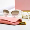 Womens Mui Mui Sunglasses Eyewear Fashion Lady Cat eye Sunglasses Designer Sun Glasses Woman Mens Polarize Shade Luxury Wholesale Holiday Beach Sunlight Eyeglass