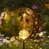 Décorations Jardin Solar Light Outdoor Décorative Lune Fée Globe Globe ange décor imperméable Lampe solaire imperméable pour la pelouse PATHE Courté