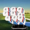 9 sztuk Golf Iron Head Covers Pu skóra 456789aps Club 240425