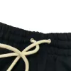 Calças de tamanho masculino de tamanho redondo no pescoço bordado e impresso em estilo polar de verão com rua pura algodão 4qi4354 entrega de gotas de vestuário dh1hd
