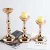 Candle Holders 1 Pc Single-headed Metal Romantic Wedding Props Ornaments Wrought Iron Holder Living Room