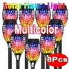 Decorações novas 1/2/4/6/8pcs Luzes de tocha solar Luzes de tocha trêmula de pisca de jardim à prova d'água de jardim ao ar livre pátio de pátio de pátio