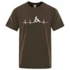 Męskie koszulki rowerowe rower górski Zabawny mtb Dirt Rower Men Tshirt Hip Hop swobodne topy Summer strt t-koszul